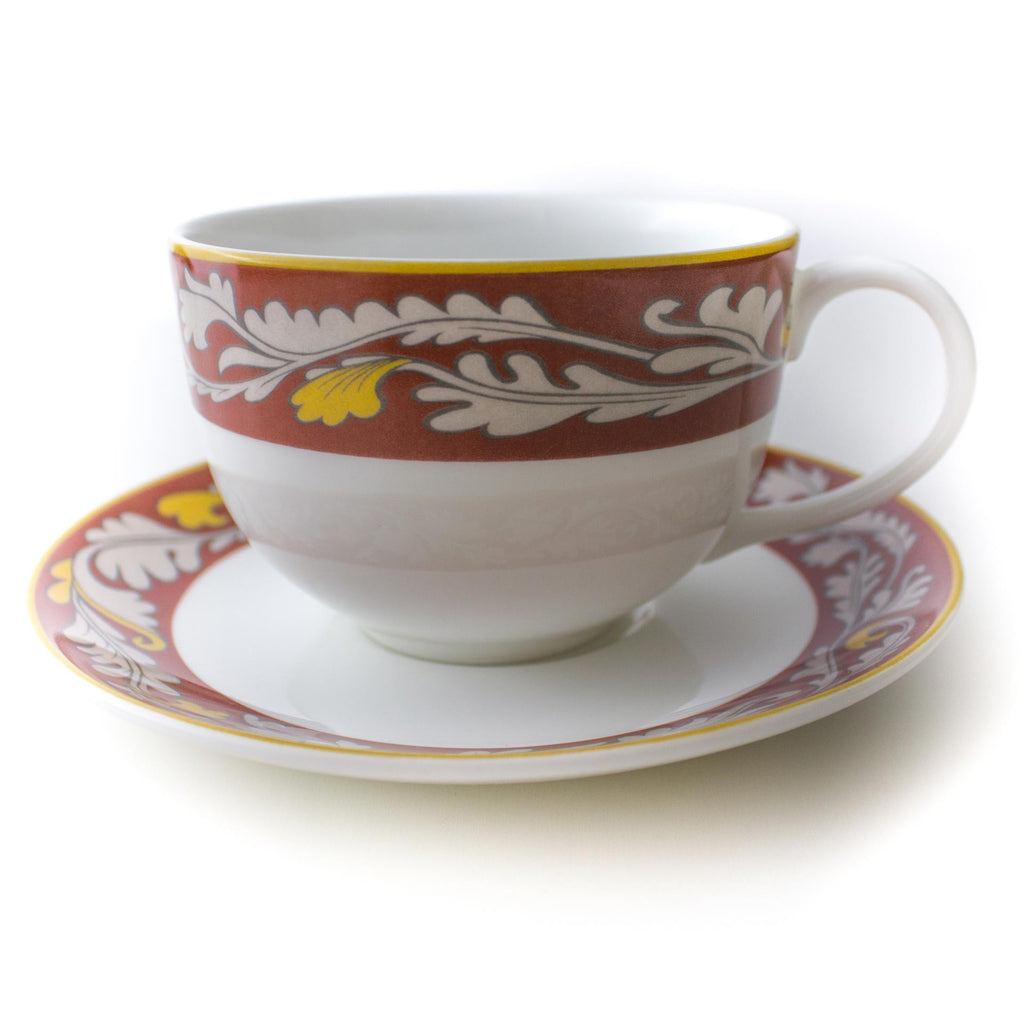 Cup and Saucer English Fine Bone China Mayfair Style Front