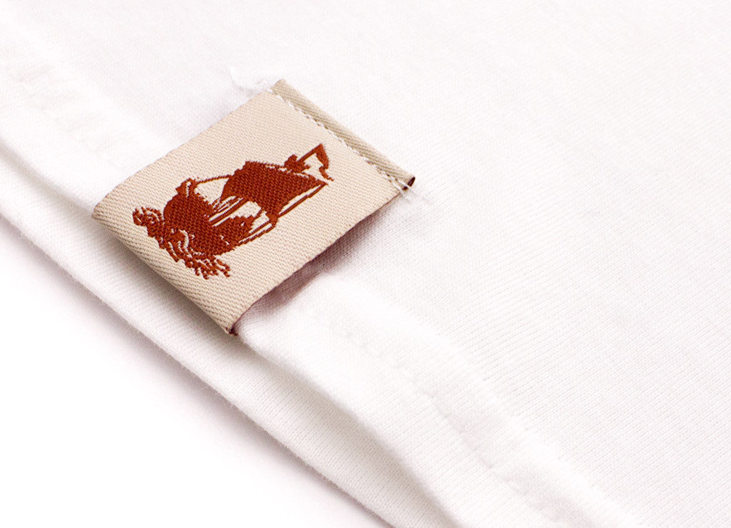 T-Shirt, Black on White