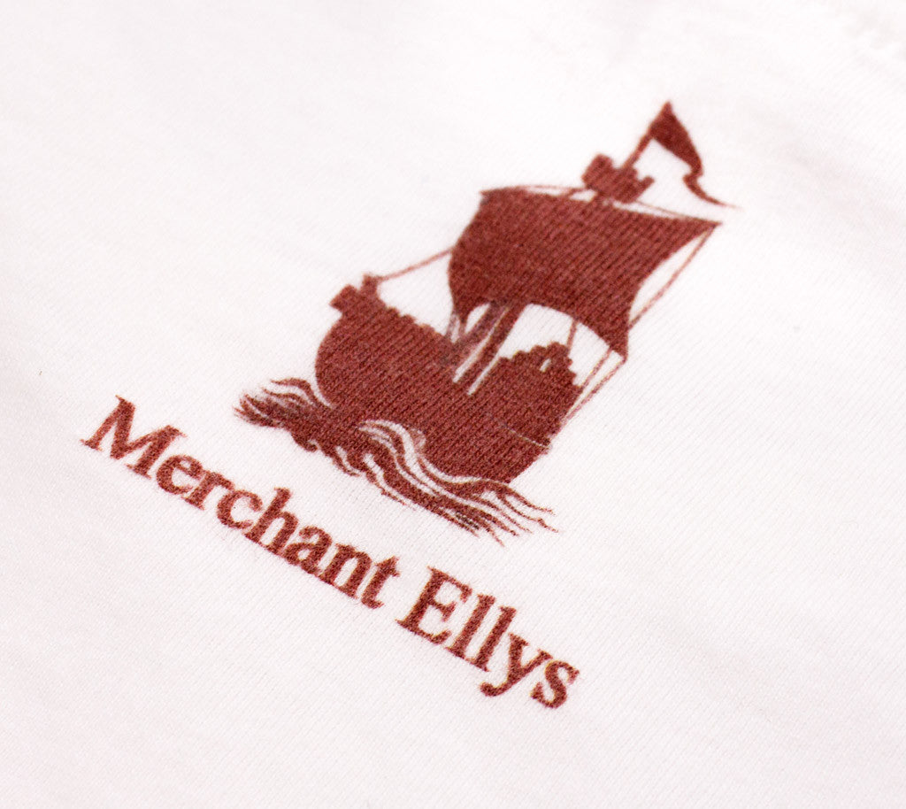 T-Shirt, Red Ochre on White